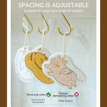 Compressed Wood Pulp Sponge. Creative Cartoon Design Scouring Pad Dishwashing Absorbing Pad. Kitchen Cleaning Tool. - Justgrabit Inc.