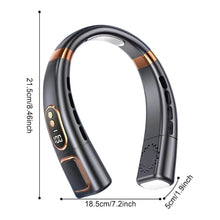 Premium USB Rechargeable Fashion Neck Fan with Digital Display (1 Pc) - justgrabit.in | Just Grab It