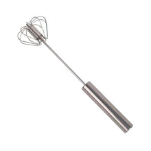Medium Stainless Steel Egg Whisk, Hand Push Rotary Whisk Blender (1 Pc / 30 Cm) - justgrabit.in | Just Grab It