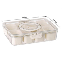 6 - Compartment Fridge Storage Box with Lid - justgrabit.in | Just Grab It