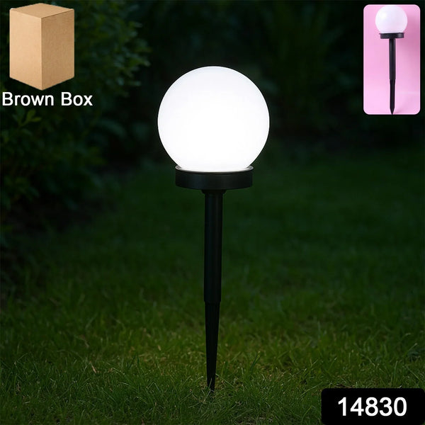 Solar - Powered LED Garden Globe Pathway Light (1 Pc) - justgrabit.in | Just Grab It