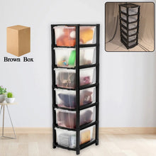 6 - Layer Modular Plastic Drawer Storage Cabinet - Justgrabit Inc.