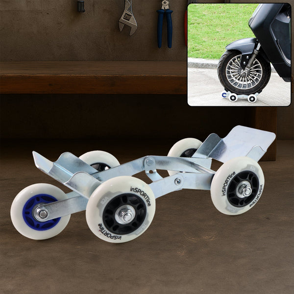 Universal Scooter/Bike Parking Support Roller with Heavy - Duty Wheels (1 Pc) - justgrabit.in | Just Grab It