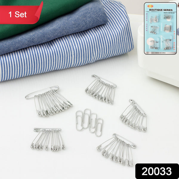 Multipurpose Metal Safety Pin Assortment Set - justgrabit.in | Just Grab It