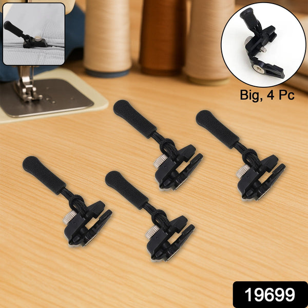 Portable Universal Detachable Zipper Slider (4 Pc / Big) - justgrabit.in | Just Grab It