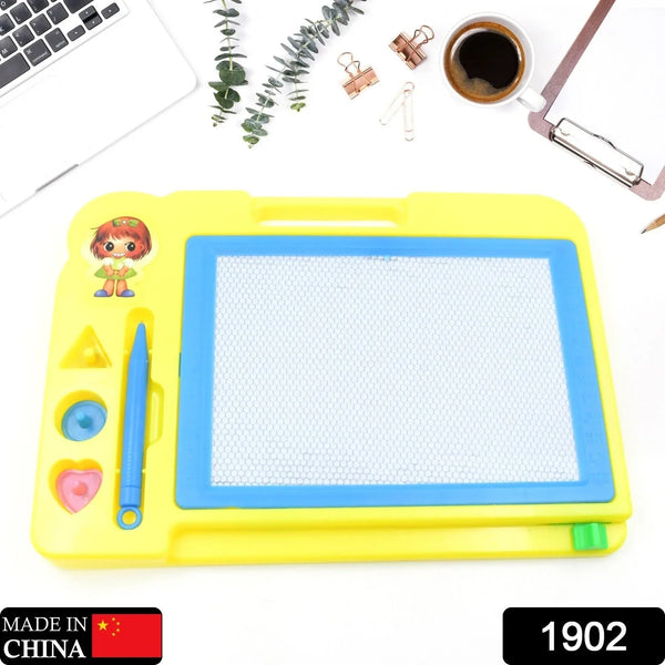 Children Magic Slate Pen Doodle Pad Erasable Drawing Easy Reading Writing Learning Graffiti Board Kids Gift Toy Magnetic Painting Sketch Pad for Baby Children (1 Pc Mix Color) - Justgrabit Inc.