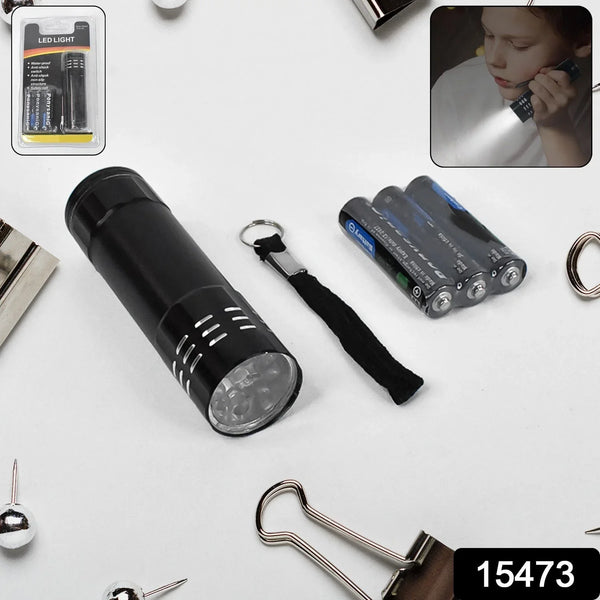 Portable Mini Torch - Super - Bright LED Flashlight with 3AAA Batteries Included - Justgrabit Inc.