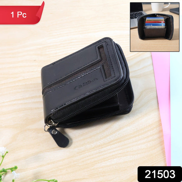 Compact Zip - Around Card Holder Wallet for Men & Women (1 Pc) - justgrabit.in | Just Grab It