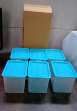 Air Tight Unbreakable Big Size 1100 ml Square Shape Kitchen Storage Container (Set of 6) - Justgrabit Inc.