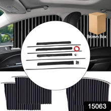 Car Window Curtain Sunshade | 4 Pcs Set with Hooks & Tapes - justgrabit.in | Just Grab It