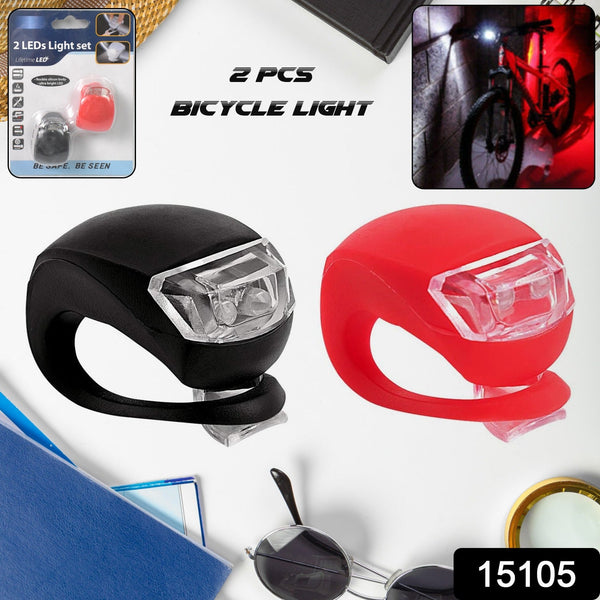 Silicone LED Bike Light Set (2 Pcs Set) - justgrabit.in | Just Grab It