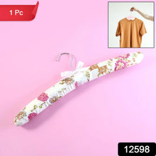 Premium Padded Floral Clothes Hanger (1 Pc) - justgrabit.in | Just Grab It