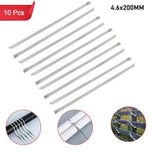 Multipurpose Stainless Steel Cable TIE (10 pcs Set / 4.6x200MM) - justgrabit.in | Just Grab It