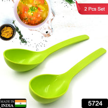 Plastic Spoon Kitchen Multipurpose Serving Ladle for Frying, Serving, Turner, Curry Ladle, Serving Rice, Spoon Used While Eating and Serving Food Stuffs Etc (2 Pcs Set / 10 Inch ) - Justgrabit Inc.