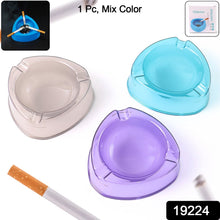 Oblivion Transparent Plastic Ashtray (Mix Color & 1 Pc) - justgrabit.in | Just Grab It