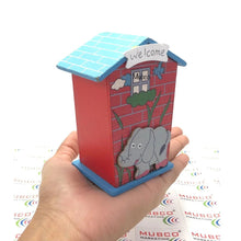 Cute Cartoon House Shaped Lovely Wooden Piggy Bank Money Bank - Justgrabit Inc.