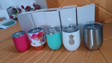 Stainless Steel Vacuum Insulated Mug with Lid, Tumbler (1 Pc / Mix Design & Color) - justgrabit.in | Just Grab It