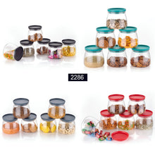 Matka Shaped Jar with Air Tight & Leak Proof Lid (Multicolour) (Set of 6) (900Ml) - Justgrabit Inc.