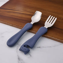 Supermom Foodie Stainless Steel Spoon & Fork (2 Pc Set) - Justgrabit Inc.