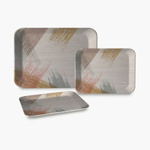 Serving Tray Set (Pack of 3 Pcs / Multicolor / Mix Size) - justgrabit.in | Just Grab It
