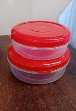 Round Plastic Big & Small Storage Container Box (PACK OF 2) - justgrabit.in | Just Grab It