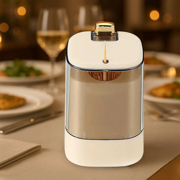 Toothpick Holder Dispensers, Automatic Toothpicks Container, Toothpicks Storage Dispensers Box, for Home Living room Kitchen Restaurant (1 Pc) - Justgrabit Inc.