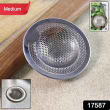 Stainless Steel Kitchen Sink Drain Strainer / Stopper (Medium / 1 Pc) - justgrabit.in | Just Grab It