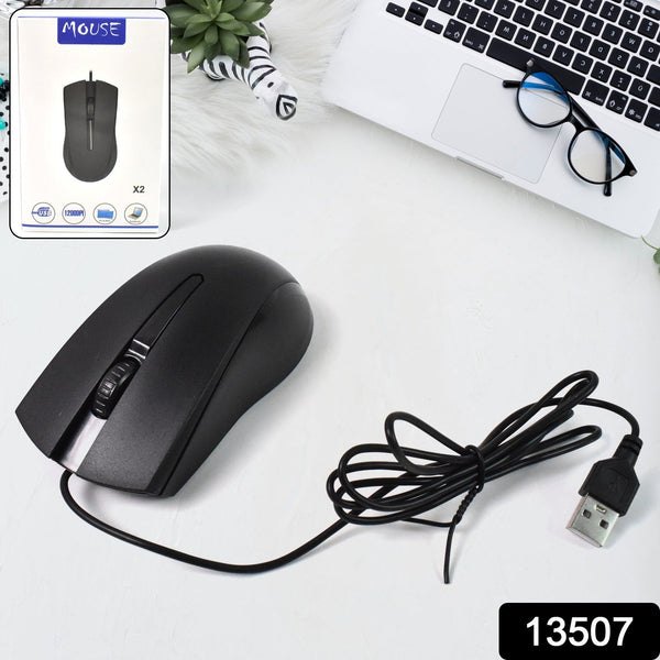 Computer / Laptop Wired Optical Mouse, X2 (1 Pc) - justgrabit.in | Just Grab It