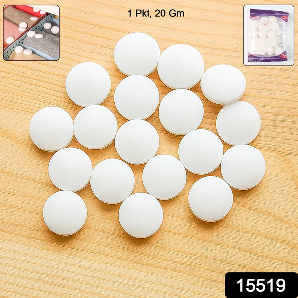 Premium Naphthalene Mothballs & Cupboard Deodorizer Tablets (1 Packet / 20 Gm) - justgrabit.in | Just Grab It