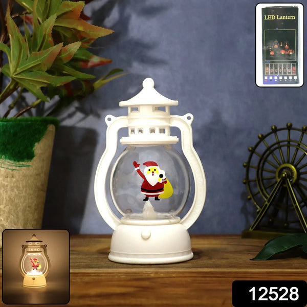 Mini LED Decorative Lantern with Santa Figurine (1 Pc) - justgrabit.in | Just Grab It