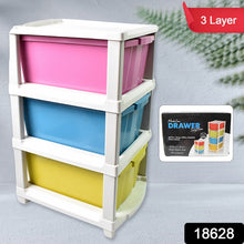 3 Layer Plastic Drawer Storage Organizer (1 Pc) - justgrabit.in | Just Grab It
