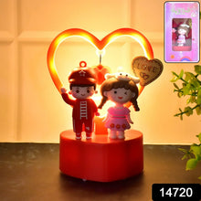 Cute Romantic Couple Love Showpiece with Heart Frame (1 Pc) - Justgrabit Inc.
