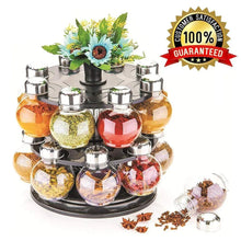 Multipurpose Revolving Plastic Spice Rack Set (16pcs) - Justgrabit Inc.