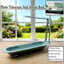Plastic Telescopic Sink Storage Rack - justgrabit.in | Just Grab It