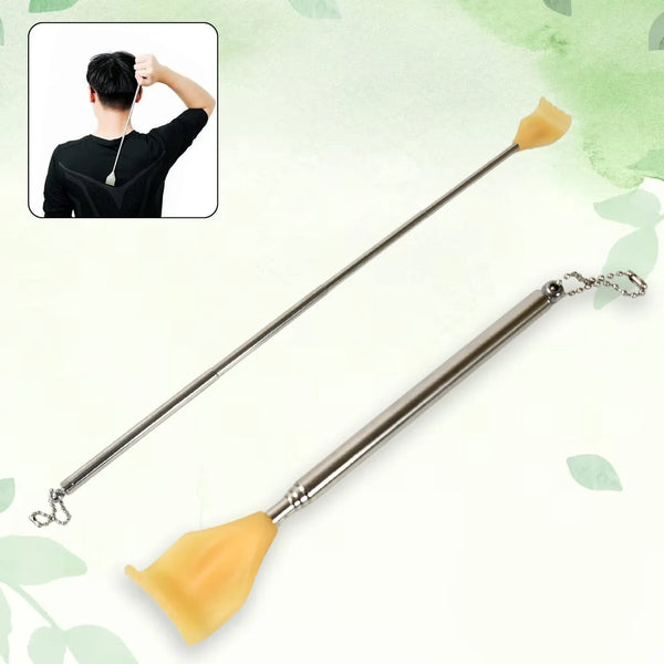 Back Scratcher Retractable Metal Tube Telescoping Massage Tool Portable Telescopic Back Scratchers for Women Men Adjustable 43cm, khujli (1pc) - Justgrabit Inc.