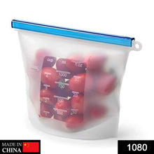 Reusable Silicone Airtight Leakproof Food Storage Bag - 1 ltr - Justgrabit Inc.