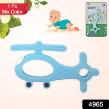 Silicone Helicopter Shape Teether for Baby (1 Pc / Mix Color) - justgrabit.in | Just Grab It