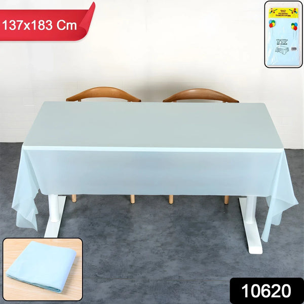 Waterproof Disposable Plastic Table Cover 137 × 183 cm - justgrabit.in | Just Grab It