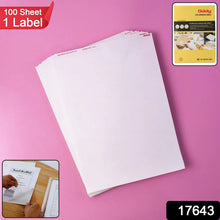 Oddy Self-Adhesive Label Sheets – A4 Full-Sheet Labels (100 Sheet) - Justgrabit Inc.