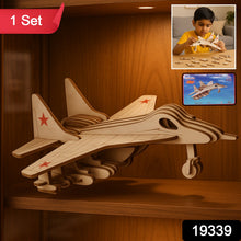 3D Wooden Fighter Jet Puzzle DIY Assembly Kit - justgrabit.in | Just Grab It