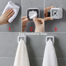 4 Pc Towel Holder – Easy Wall Mount for Bathroom & Kitchen Towel Hanging. - Justgrabit Inc.