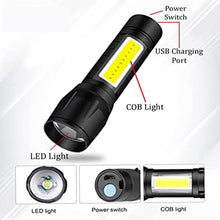 Mini Search Rechargeable LED Long Range Flashlight Emergency Light Torch - justgrabit.in | Just Grab It