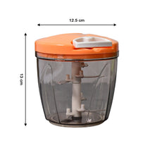 6 BLADE 2IN1 MANUAL FOOD CHOPPER, COMPACT & POWERFUL HAND HELD VEGETABLE (1000Ml) - justgrabit.in | Just Grab It