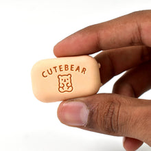 Cute Soap Shaped Erasers With Plastic Case (1 Pc / With Case) - justgrabit.in | Just Grab It