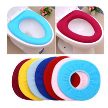 Bathroom Soft Thicker Warmer Stretchable Washable Cloth Toilet Seat Cover (1pc) - Justgrabit Inc.