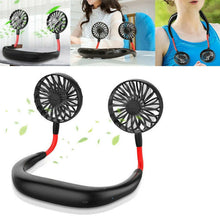 Hand Free Personal Fan - Portable USB Battery Rechargeable With Battery Comaprtment Mini Fan - Headphone Design Wearable Neckband Fan Necklance Fan Cooler Fan for Home, Sport, Camping, Beach, Travel, Office (Battery Not Included) - Justgrabit Inc.