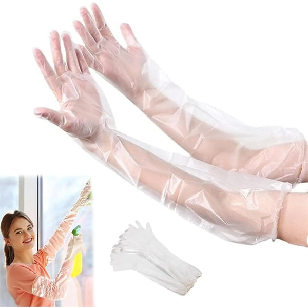 Disposable Plastic Gloves For Kitchen Food Handling (1 Pair) - Justgrabit Inc.