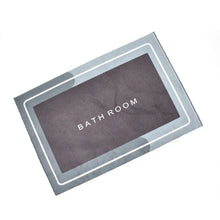 Square Bathroom mat Water Absorbent mats Diatomite Door Mat Anti - Slip Bath Mat Quick Drying Absorbent mat for Home, Kitchen (57x38cm) - justgrabit.in | Just Grab It
