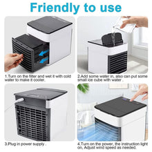 Mini Portable Air Cooler with LED Light & Water Fill - justgrabit.in | Just Grab It