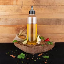 1ltr Plastic Oil Dispenser With Lid - Clear, Drip Free Spout, Controlled Use. - Justgrabit Inc.